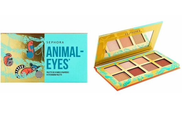 Sephora Animal Eyes Holiday Eyeshadow Palette 8 Shades Shimmer Matte - Picture 3 of 5